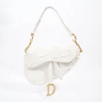  Dior Saddle Bag White