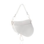 White Dior Saddle Bag 